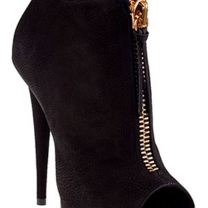 Giuseppe Zanotti Alien Zip Up Peep Toe Booties